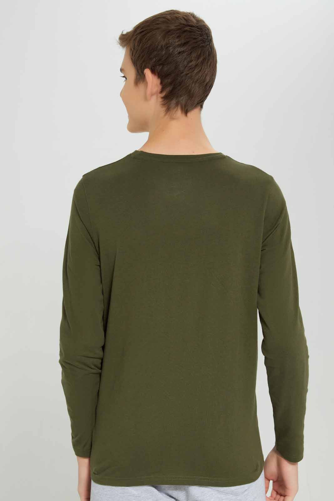 Redtag-Olive-Stem-Graphic-Tee-BSR-T-Shirts,-Category:T-Shirts,-Colour:Olive,-Deals:New-In,-Filter:Senior-Boys-(8-to-14-Yrs),-NDAY,-New-In-BSR-APL,-Non-Sale,-Section:Boys-(0-to-14Yrs),-TBL,-W22B-Senior-Boys-9 to 14 Years