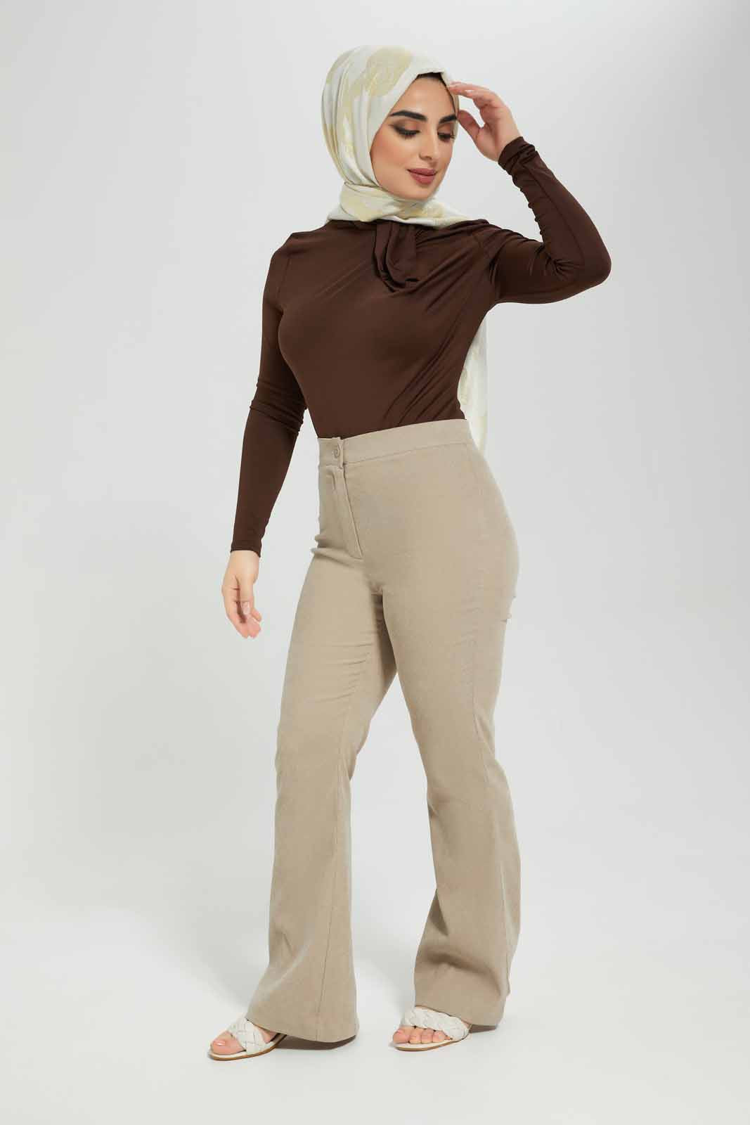 Redtag-Dark-Oak-Twisted-Neck-Detail-Knitted-Top-Category:Tops,-Colour:Brown,-Deals:New-In,-Filter:Women's-Clothing,-LMC,-Modest,-New-In-Women-APL,-Non-Sale,-Section:Women,-W22B,-Women-Tops--