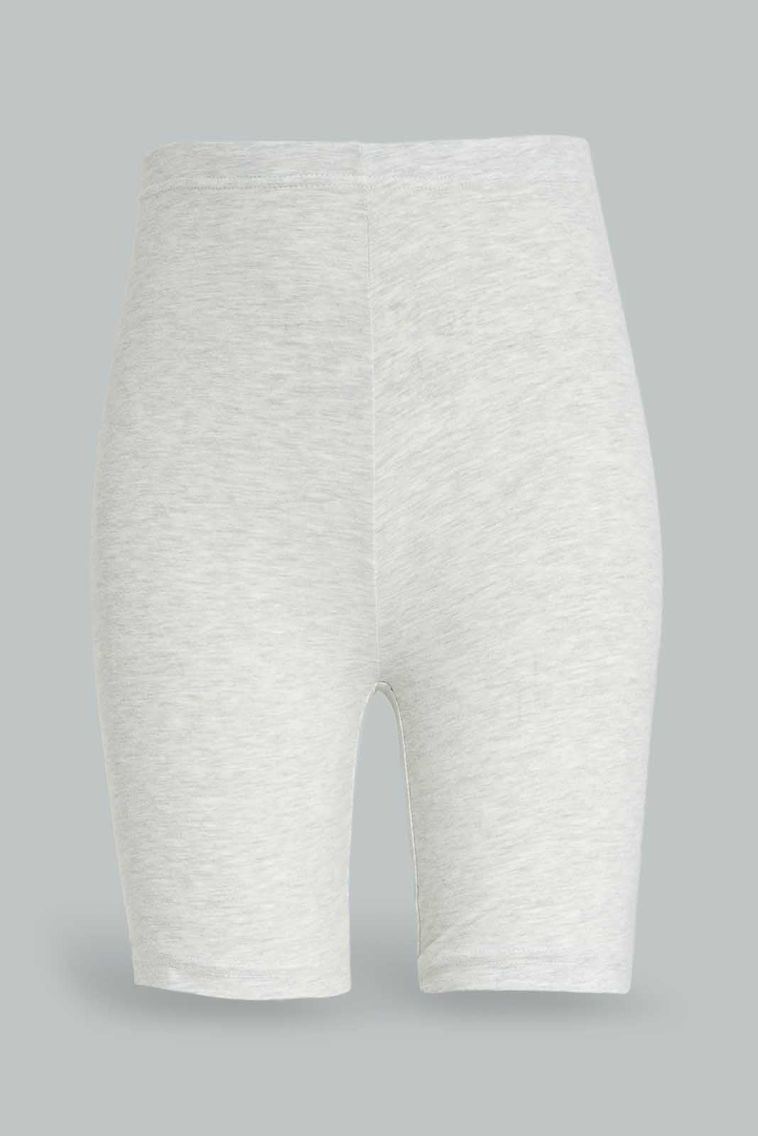 Redtag-Pink-/-Grey-Melange-2-Pcs-Pack-Cycling-Leggings-Category:Leggings,-Colour:Assorted,-Deals:New-In,-Dept:Girls,-ESS,-Filter:Senior-Girls-(8-to-14-Yrs),-GSR-Leggings,-New-In-GSR-APL,-Non-Sale,-Section:Girls-(0-to-14Yrs),-W22B-Senior-Girls-9 to 14 Years