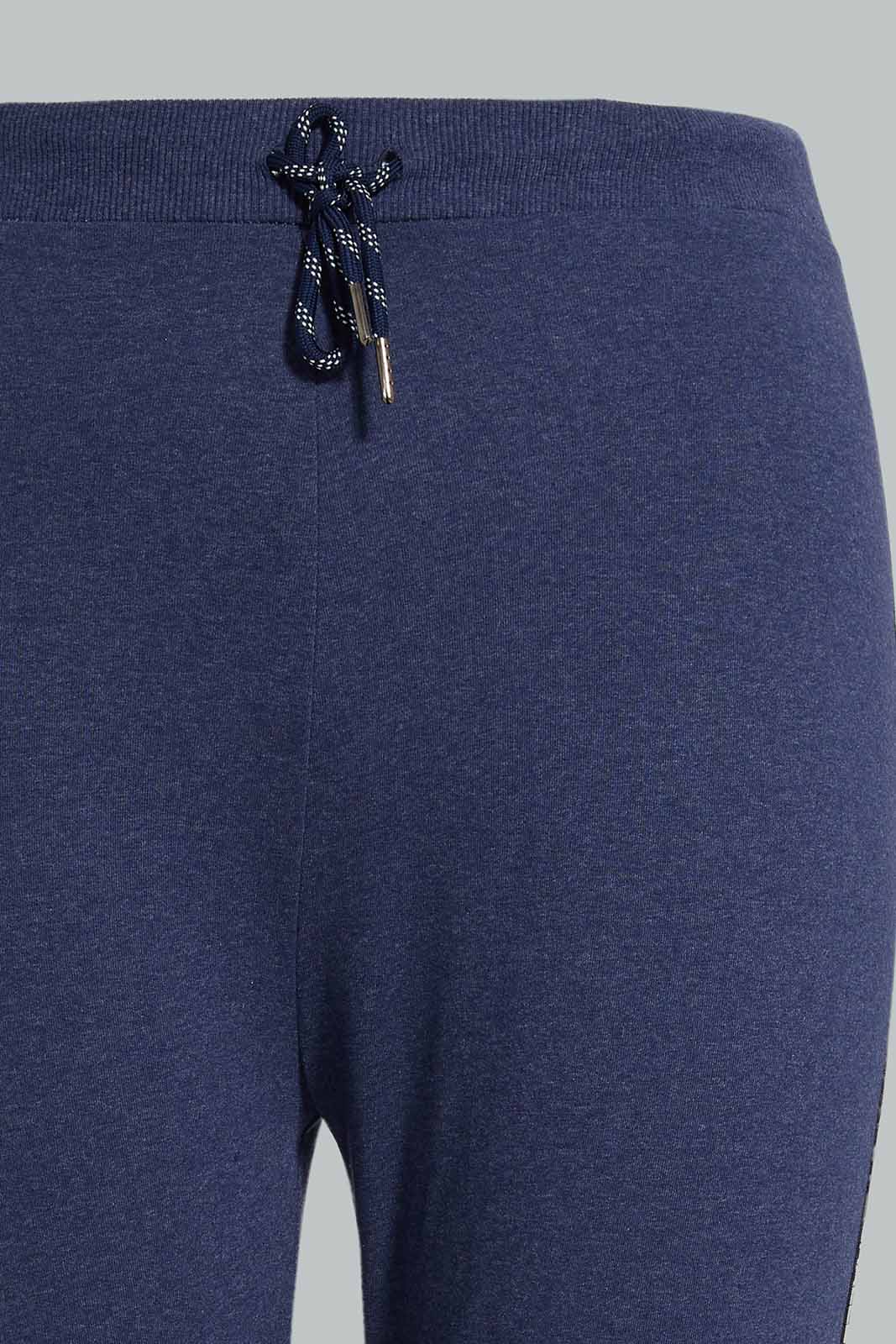 Redtag-Blue-Joggers-With-Side-Tape-Category:Joggers,-Colour:Blue,-Deals:New-In,-Filter:Plus-Size,-LDP-Joggers,-New-In-LDP-APL,-Non-Sale,-Section:Women,-W22A-Women's-