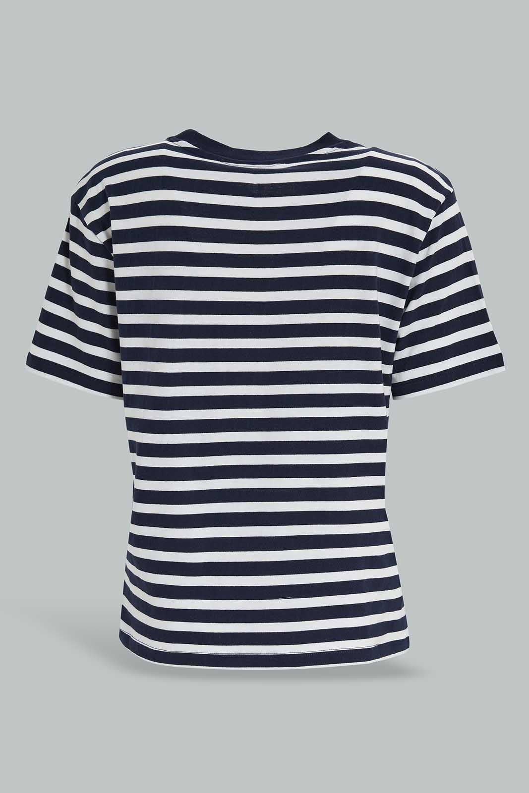 Redtag-Ysrn-Dyed-Stripe-T-Shirt-Category:T-Shirts,-Colour:Assorted,-Deals:New-In,-Filter:Women's-Clothing,-New-In-Women-APL,-Non-Sale,-Section:Women,-W22A,-Women-T-Shirts-Women's-