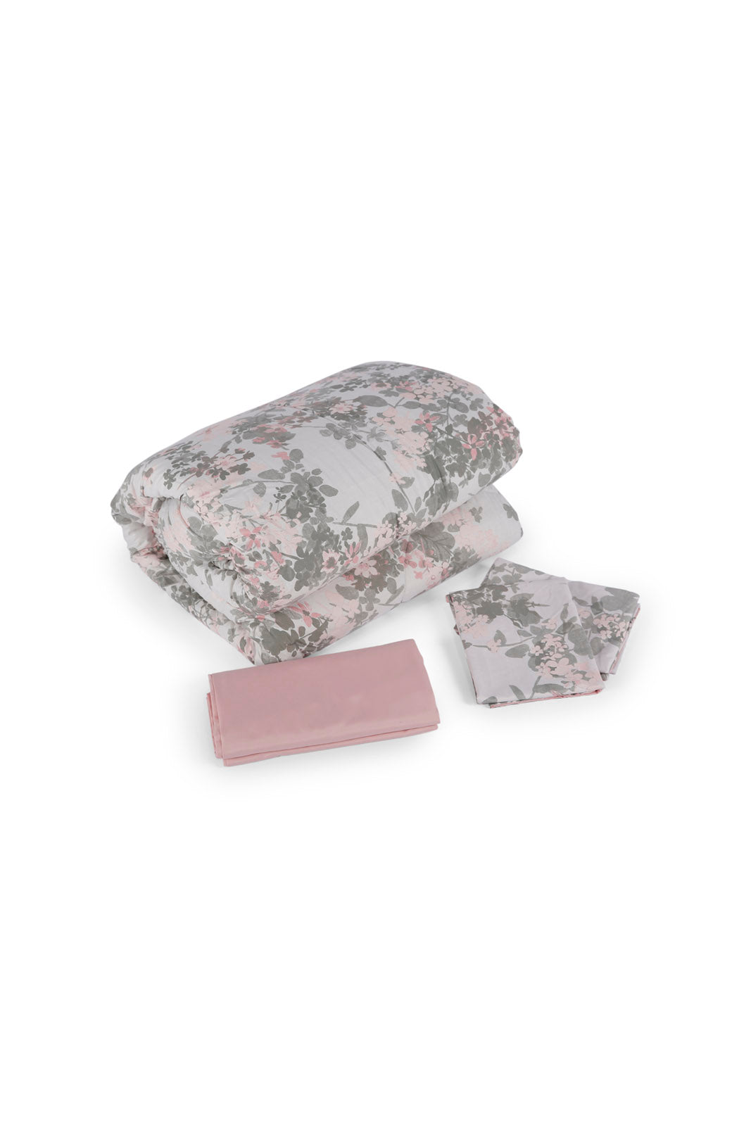 Redtag-Pink-3Pc-Floral-Comforter-Set-(Single-Size)-365,-Category:Comforters,-Colour:Pink,-Deals:New-In,-Dept:Home,-Filter:Home-Bedroom,-HMW-BED-Comforters,-New-In-HMW-BED,-Non-Sale,-Section:Homewares-Home-Bedroom-