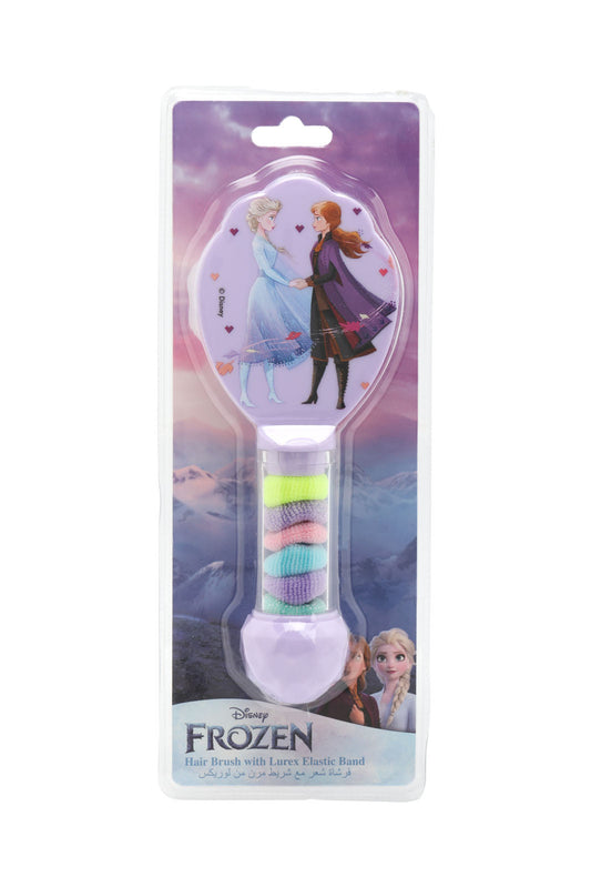 Redtag-Assorted-Frozen-Hair-Brush-With-6-Hair-Elastine-Band-Category:Hair-Accessories,-Colour:Assorted,-Filter:Travel-Accessories,-IMP-Hair-Accessories,-New-In,-New-In-IMP-ACC,-Non-Sale,-Section:Homewares,-W22A-Check-
