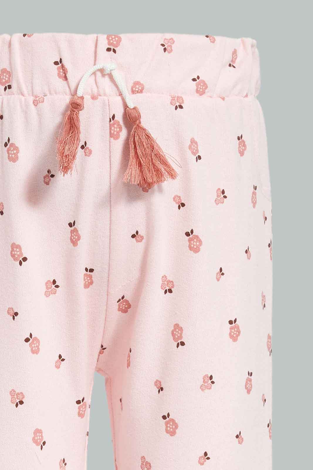 Redtag-Pink-Floral-AOP-Trackpant-Category:Joggers,-Colour:Apricot,-Deals:New-In,-Filter:Infant-Girls-(3-to-24-Mths),-ING-Joggers,-New-In-ING-APL,-Non-Sale,-Section:Girls-(0-to-14Yrs),-TBL,-W22B-Infant-Girls-3 to 24 Months