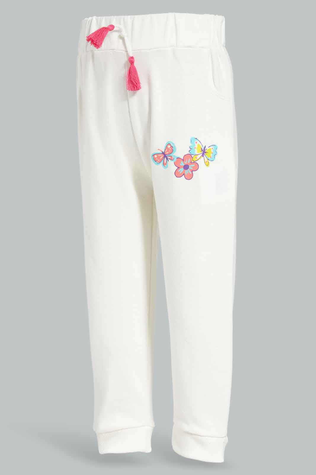 Redtag-Ivory-Palcement-Print-Trackpant-Category:Joggers,-Colour:Ivory,-Deals:New-In,-Filter:Infant-Girls-(3-to-24-Mths),-ING-Joggers,-New-In-ING-APL,-Non-Sale,-Section:Girls-(0-to-14Yrs),-TBL,-W22B-Infant-Girls-3 to 24 Months