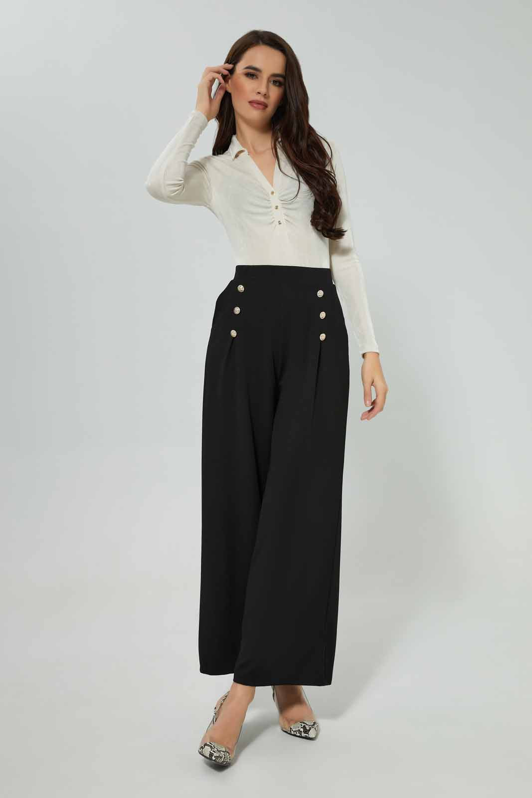 Redtag-FRONT-RUCHING-BODYSUIT-Category:Tops,-Colour:Ivory,-Deals:New-In,-Filter:Women's-Clothing,-New-In-Women-APL,-Non-Sale,-Section:Women,-W22A,-Women-Tops-Women's-