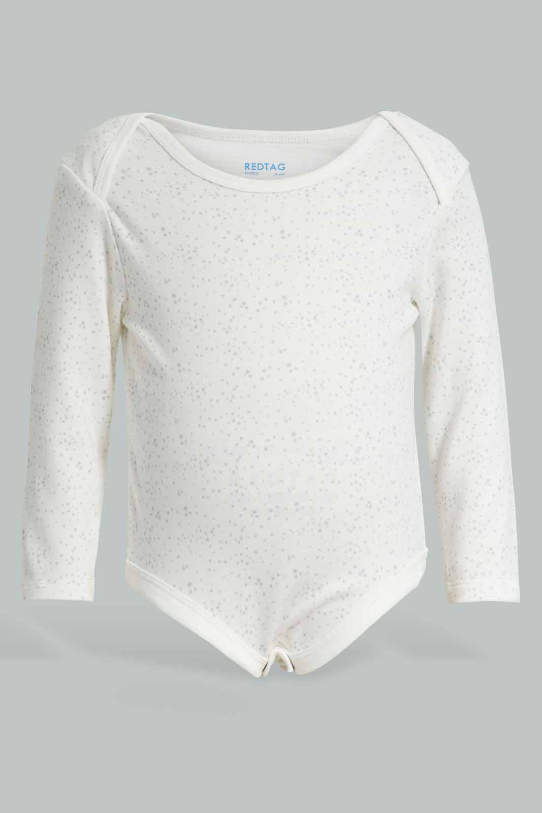 Redtag-Grey-5-pack-body-suit-Category:Bodysuits,-Colour:Grey,-Deals:New-In,-Filter:Baby-(0-to-12-Mths),-NBB-Bodysuits,-New-In-NBB-APL,-Non-Sale,-Section:Boys-(0-to-14Yrs),-W22A-Baby-0 to 12 Months