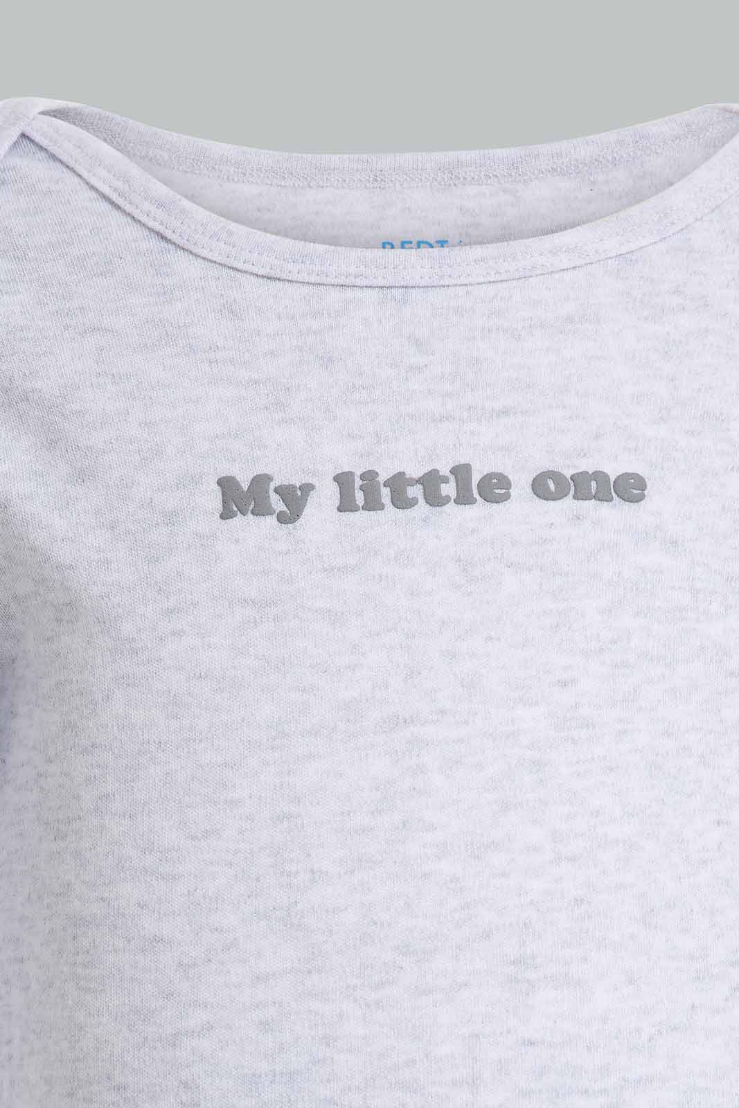 Redtag-Grey-5-pack-body-suit-Category:Bodysuits,-Colour:Grey,-Deals:New-In,-Filter:Baby-(0-to-12-Mths),-NBB-Bodysuits,-New-In-NBB-APL,-Non-Sale,-Section:Boys-(0-to-14Yrs),-W22A-Baby-0 to 12 Months