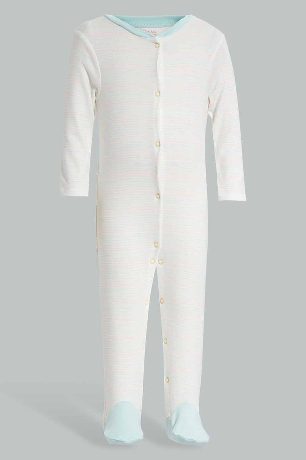 Redtag-Yellow-3-pack-sleep-suit-Category:Sleepsuits,-Colour:Yellow,-Deals:New-In,-Filter:Baby-(0-to-12-Mths),-NBB-Sleepsuits,-New-In-NBB-APL,-Non-Sale,-Section:Boys-(0-to-14Yrs),-W22A-Baby-0 to 12 Months