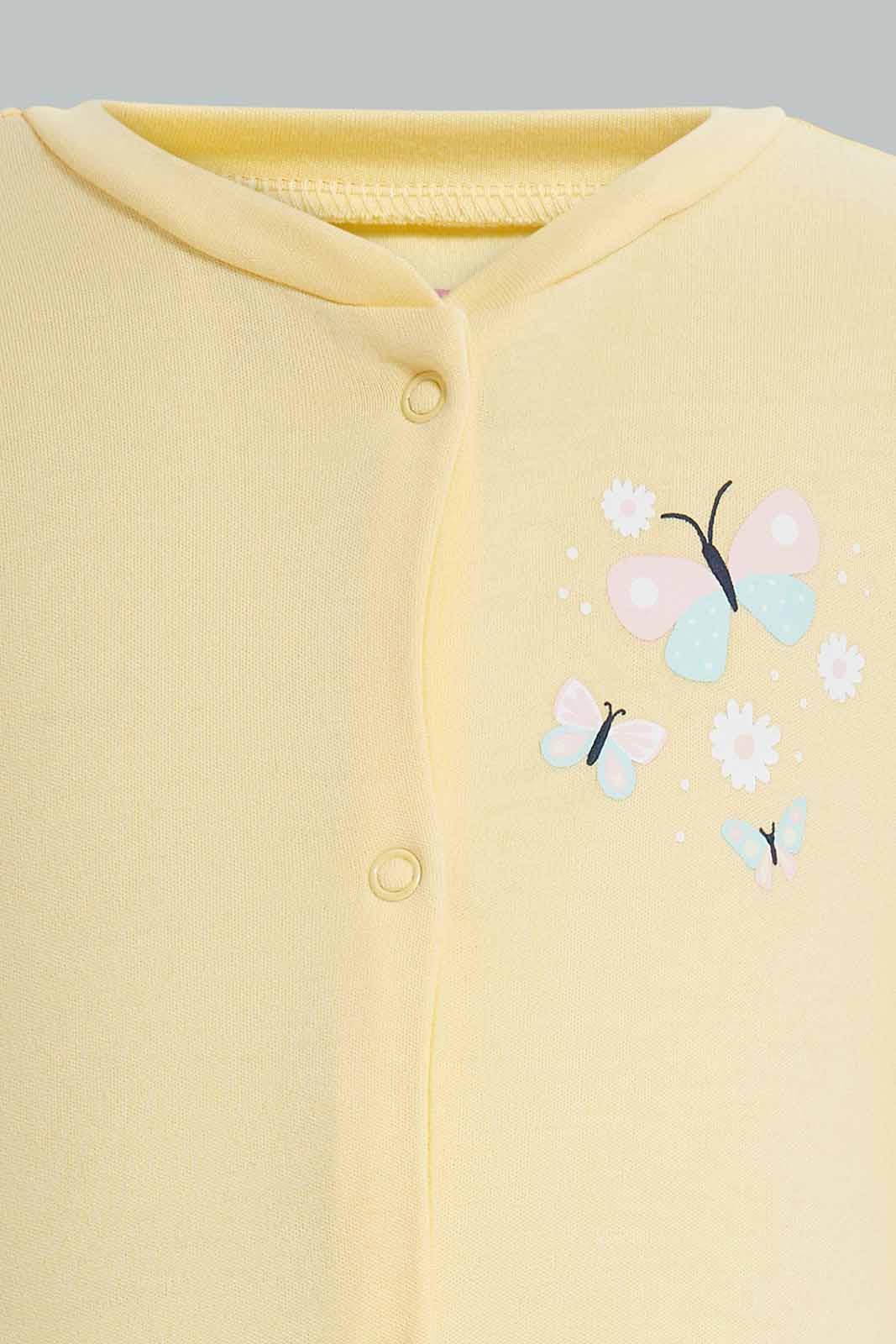 Redtag-Yellow-3-pack-sleep-suit-Category:Sleepsuits,-Colour:Yellow,-Deals:New-In,-Filter:Baby-(0-to-12-Mths),-NBB-Sleepsuits,-New-In-NBB-APL,-Non-Sale,-Section:Boys-(0-to-14Yrs),-W22A-Baby-0 to 12 Months