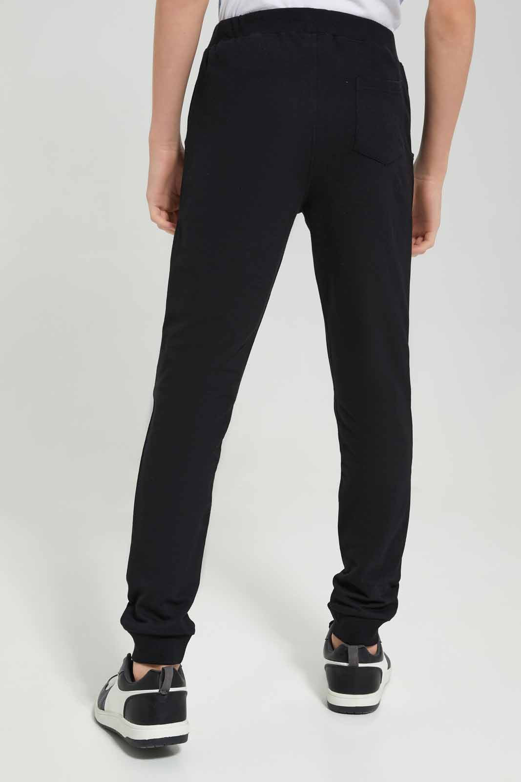 Senior Boys Black Panther Active Pants