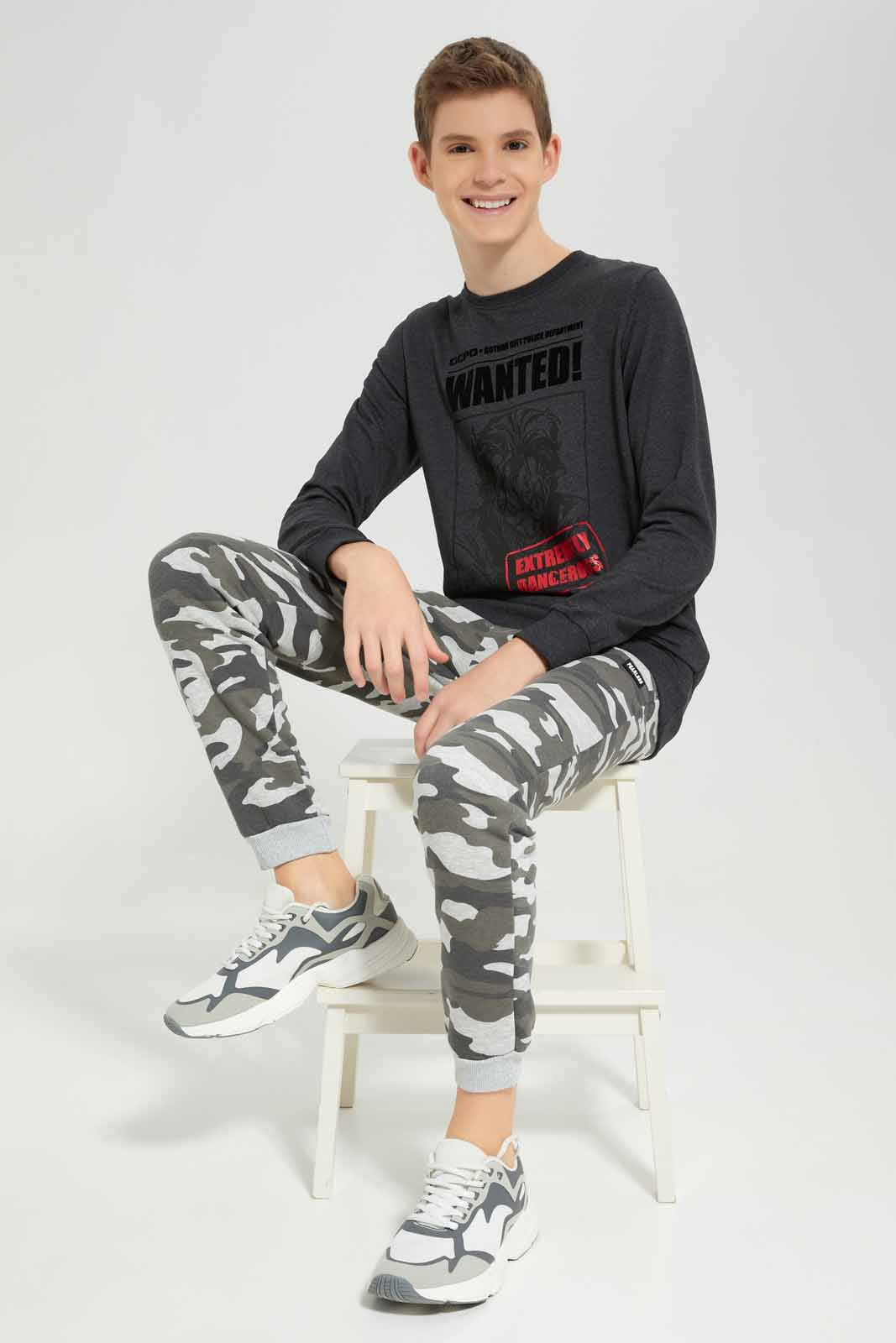 Redtag-Charcoal-Joker-Sweatshirt-BSR-Sweatshirts,-Category:Sweatshirts,-Colour:Charcoal,-Deals:New-In,-Filter:Senior-Boys-(8-to-14-Yrs),-New-In-BSR-APL,-Non-Sale,-Section:Boys-(0-to-14Yrs),-TBL,-W22B-Senior-Boys-9 to 14 Years
