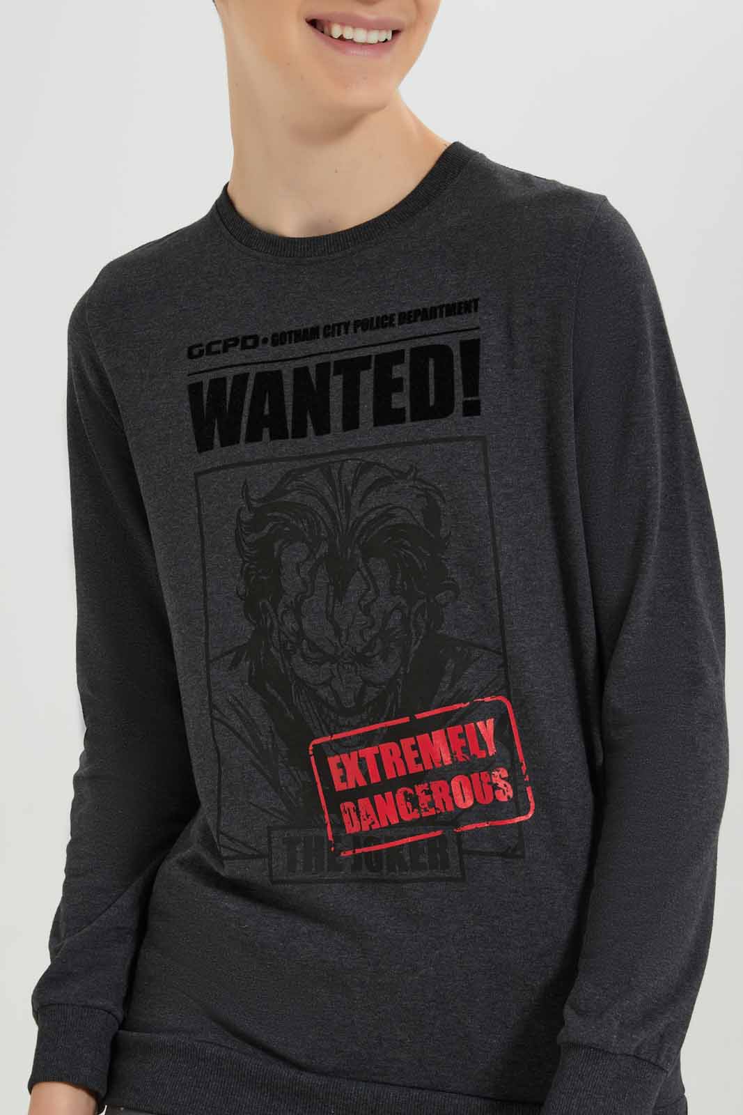 Redtag-Charcoal-Joker-Sweatshirt-BSR-Sweatshirts,-Category:Sweatshirts,-Colour:Charcoal,-Deals:New-In,-Filter:Senior-Boys-(8-to-14-Yrs),-New-In-BSR-APL,-Non-Sale,-Section:Boys-(0-to-14Yrs),-TBL,-W22B-Senior-Boys-9 to 14 Years