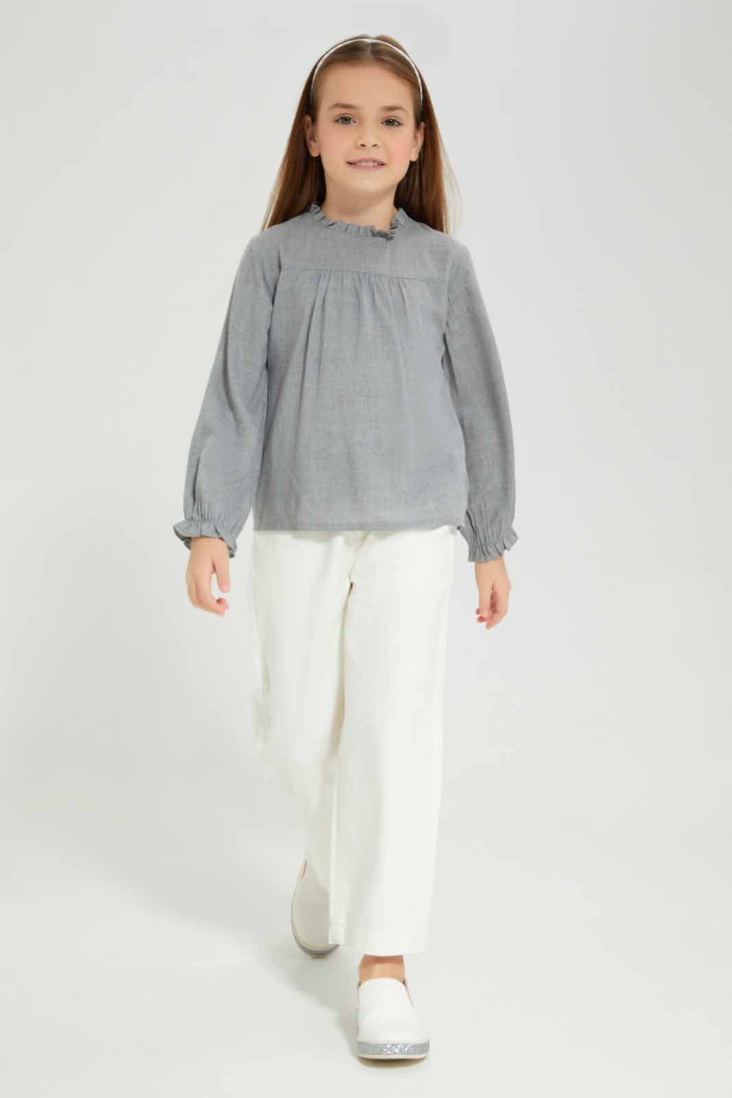 Redtag-White-Wide-Leg-Jeans-Category:Jeans,-Colour:White,-Deals:New-In,-Filter:Girls-(2-to-8-Yrs),-GIR-Jeans,-New-In-GIR-APL,-Non-Sale,-Section:Girls-(0-to-14Yrs),-W22A-Girls-2 to 8 Years