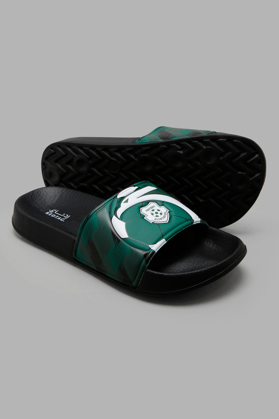 Redtag-Black-Printed-Ksa-Embossed-Slide-BSR-Flip-Flops,-Category:Flip-Flops,-Colour:Black,-Deals:New-In,-Filter:Boys-Footwear-(5-to-14-Yrs),-New-In-BSR-FOO,-Non-Sale,-Section:Boys-(0-to-14Yrs),-W22B-Senior-Boys-5 to 14 Years