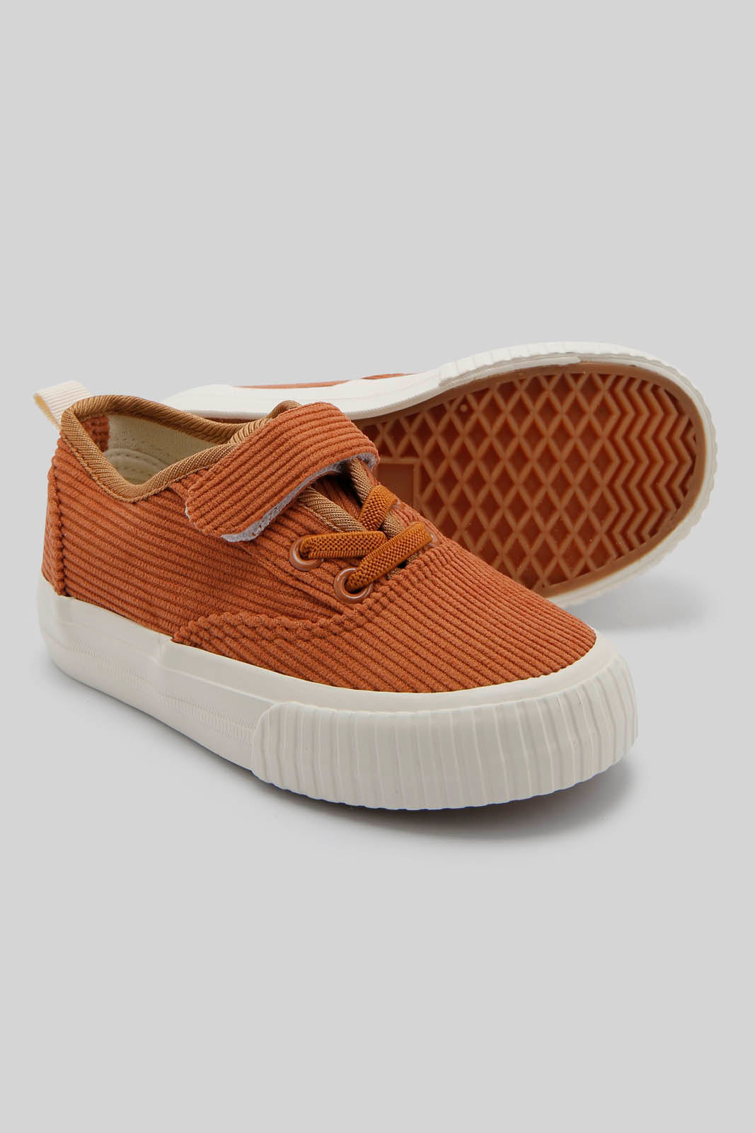 Redtag-Tan-Plimsoll-BOY-Shoes,-Category:Shoes,-Colour:Tan,-Deals:New-In,-Filter:Boys-Footwear-(3-to-5-Yrs),-New-In-BOY-FOO,-Non-Sale,-Section:Boys-(0-to-14Yrs),-W22B-Boys-3 to 5 Years