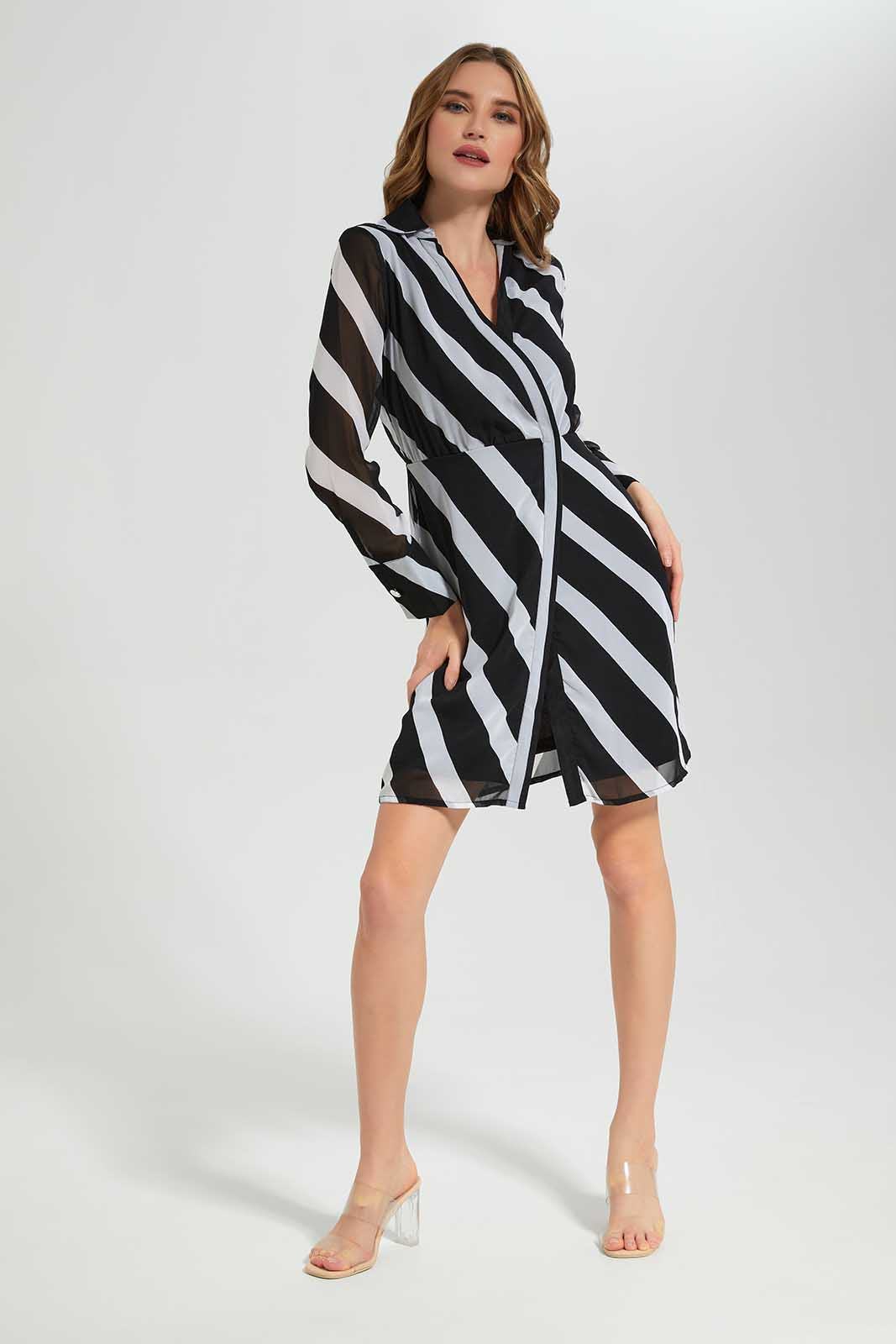 Redtag-Assorted-Wrap-Around-Dress-Category:Dresses,-Colour:Assorted,-Deals:New-In,-Filter:Women's-Clothing,-LEC,-LEC-Dresses,-New-In-LEC-APL,-Non-Sale,-Section:Women,-W22B-Women's-