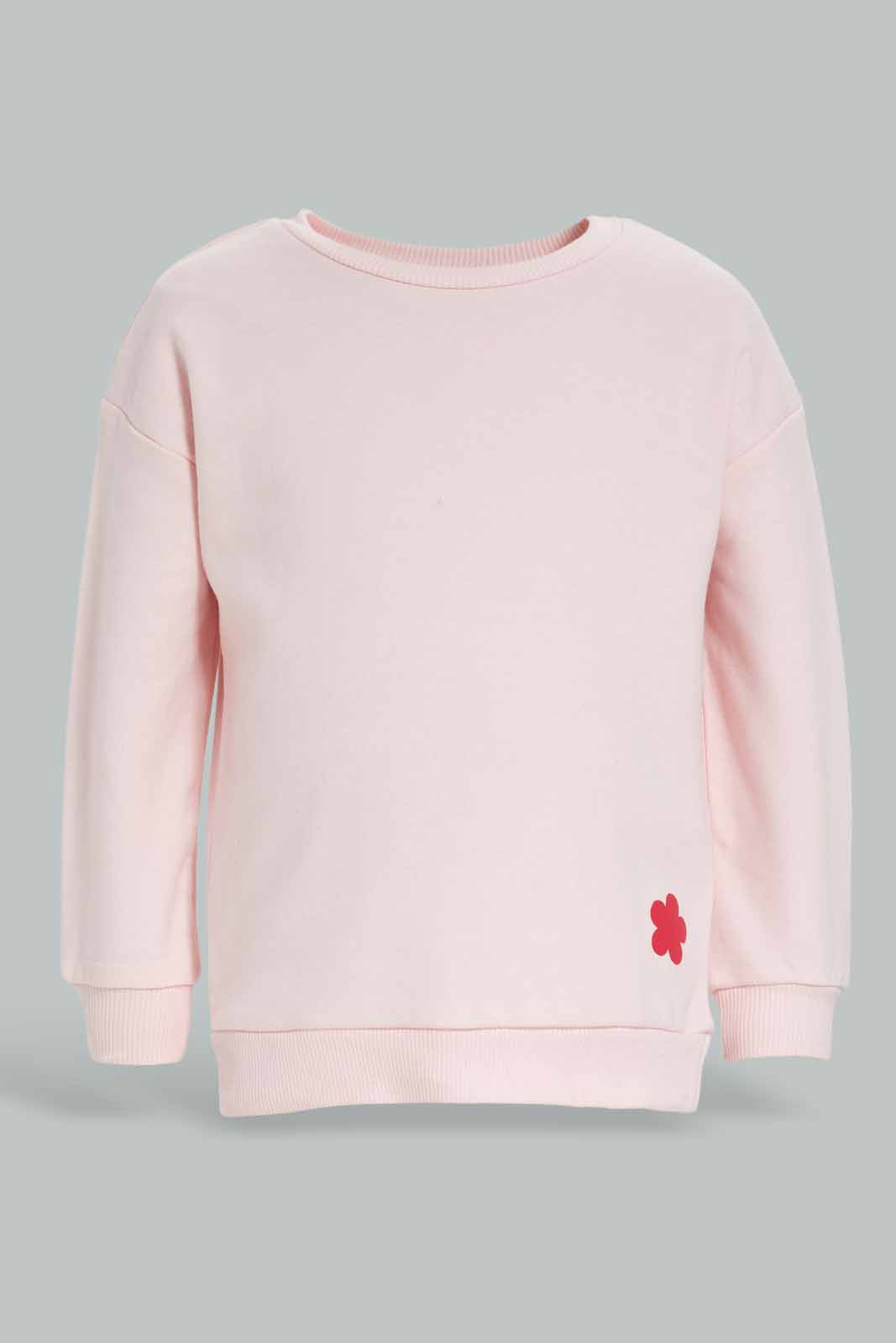 Baby Girls Pink And Mint Sweatshirt (Pack of 2)