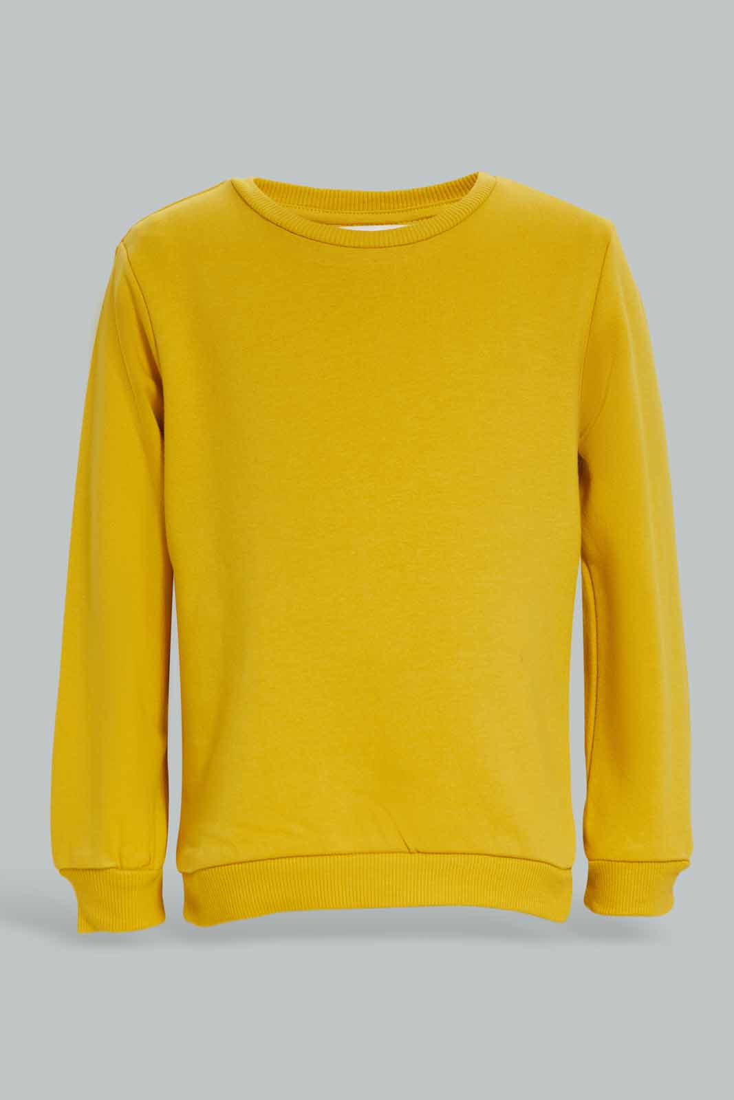 Baby Girls Mustard And Ivory Sweatshirt (Pack of 2)