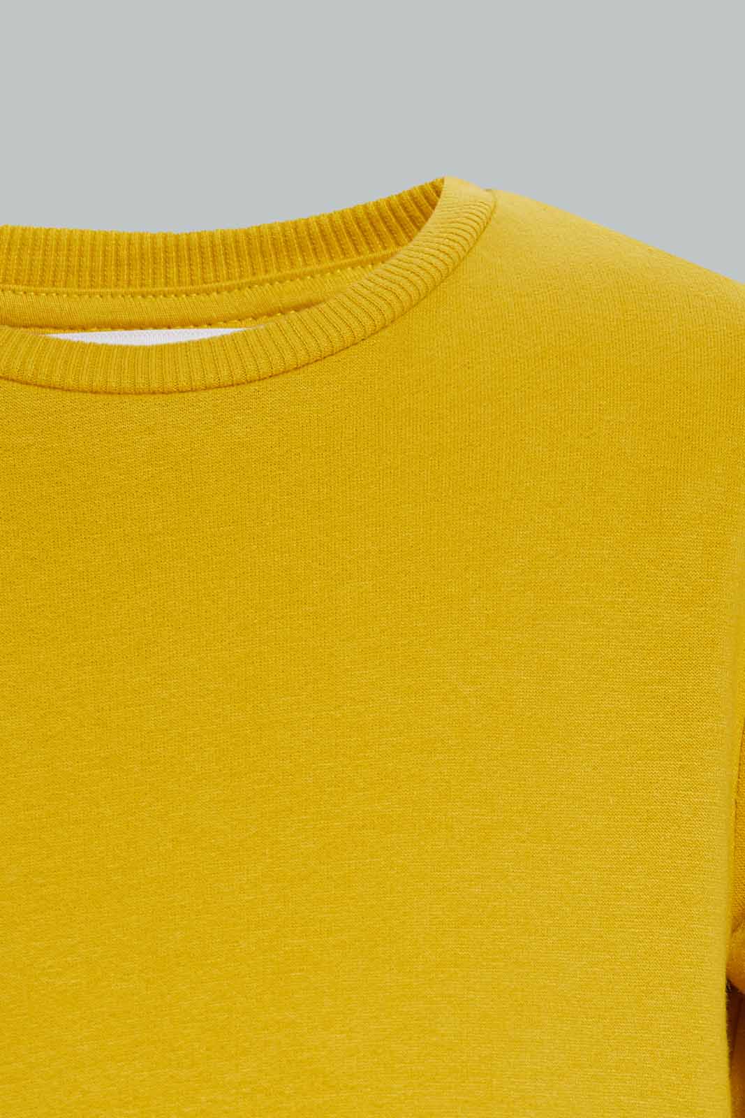 Baby Girls Mustard And Ivory Sweatshirt (Pack of 2)