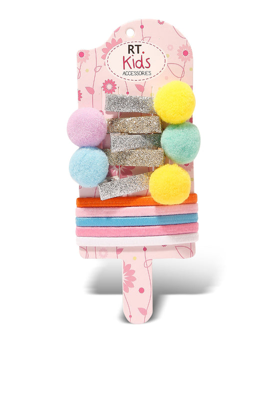 Redtag-Multi-Colour-Scrunhies-Set-Category:Hair-Accessories,-Colour:Assorted,-Dept:Girls,-Filter:Girls-Accessories,-GIR-Hair-Accessories,-New-In,-New-In-GIR-ACC,-Non-Sale,-S23A,-Section:Girls-(0-to-14Yrs)-Girls-