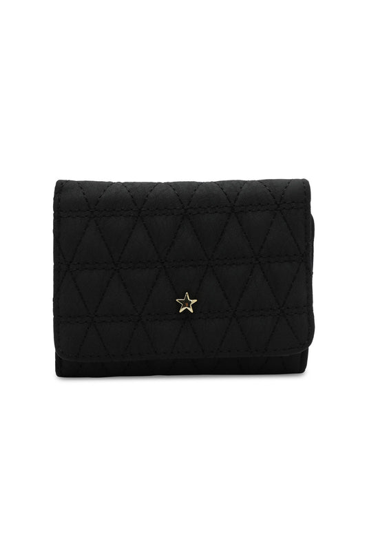 Redtag-Black-Qulited-Purse-Category:Purse,-Colour:Black,-Dept:Girls,-Filter:Girls-Accessories,-GIR-Bags,-New-In,-New-In-GIR-ACC,-Non-Sale,-S23A,-Section:Girls-(0-to-14Yrs)-Girls-