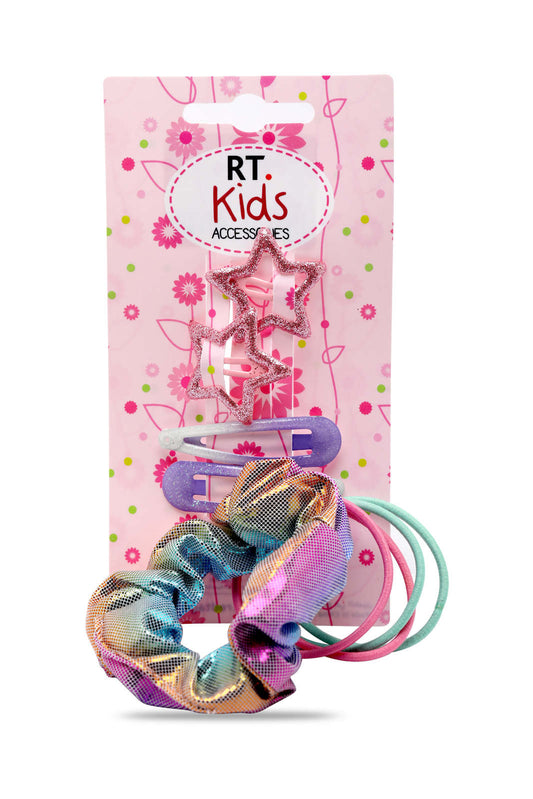 Redtag-Girls-Assorted-Hair-Scrunchy-Set-(5-Piece)-Category:Hair-Accessories,-Colour:Assorted,-Dept:Girls,-Filter:Girls-Accessories,-GIR-Hair-Accessories,-New-In,-New-In-GIR-ACC,-Non-Sale,-S23A,-Section:Girls-(0-to-14Yrs)-Girls-