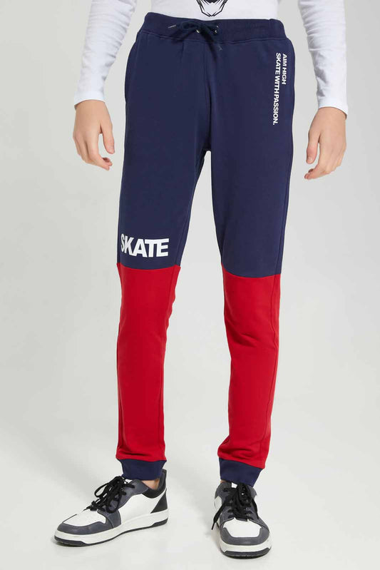 Redtag-Navy-Coordinated-Skate-Active-Pants-BSR-Joggers,-Category:Joggers,-Colour:Navy,-Deals:New-In,-Filter:Senior-Boys-(8-to-14-Yrs),-New-In-BSR-APL,-Non-Sale,-Section:Boys-(0-to-14Yrs),-TBL,-W22A-Senior-Boys-9 to 14 Years