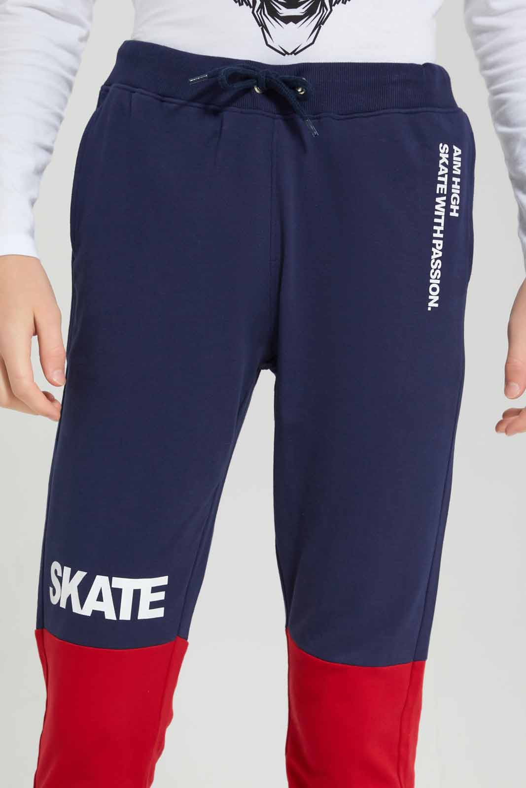 Redtag-Navy-Coordinated-Skate-Active-Pants-BSR-Joggers,-Category:Joggers,-Colour:Navy,-Deals:New-In,-Filter:Senior-Boys-(8-to-14-Yrs),-New-In-BSR-APL,-Non-Sale,-Section:Boys-(0-to-14Yrs),-TBL,-W22A-Senior-Boys-9 to 14 Years