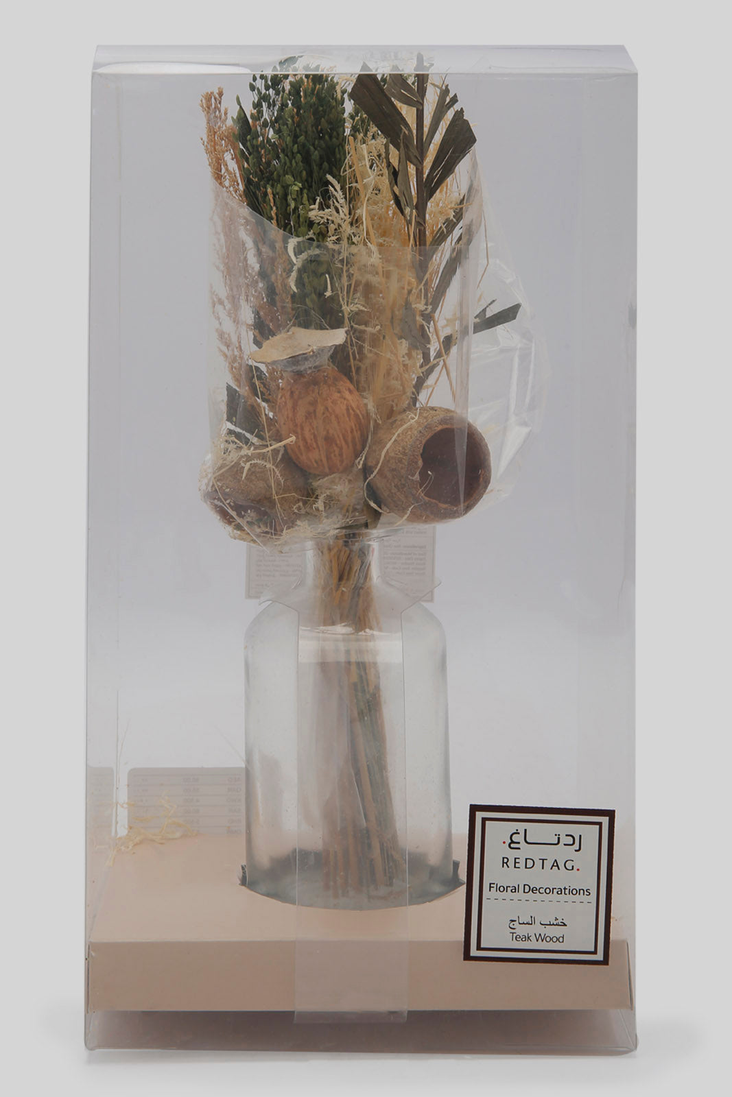 Redtag-Beige-Scented-Floral-Potpourri-With-Glass-Jar-Category:Pot-Pourri,-Colour:Assorted,-Deals:New-In,-Dept:Home,-Filter:Home-Decor,-HMW-HOM-Candle-&-Fragrances,-New-In-HMW-HOM,-Non-Sale,-Section:Homewares,-W22B-Home-Decor-