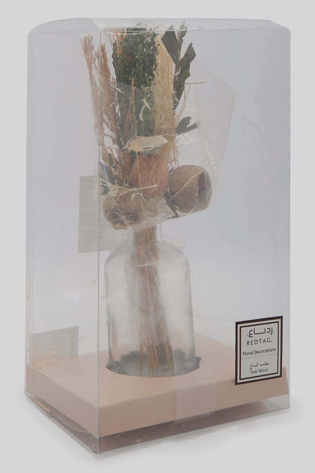 Redtag-Beige-Scented-Floral-Potpourri-With-Glass-Jar-Category:Pot-Pourri,-Colour:Assorted,-Deals:New-In,-Dept:Home,-Filter:Home-Decor,-HMW-HOM-Candle-&-Fragrances,-New-In-HMW-HOM,-Non-Sale,-Section:Homewares,-W22B-Home-Decor-
