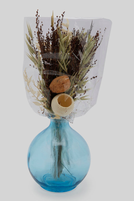 Redtag-Beige-Scented-Floral-Potpourri-With-Color-Glass-Jar-Category:Pot-Pourri,-Colour:Assorted,-Deals:New-In,-Dept:Home,-Filter:Home-Decor,-HMW-HOM-Candle-&-Fragrances,-New-In-HMW-HOM,-Non-Sale,-Section:Homewares,-W22B-Home-Decor-