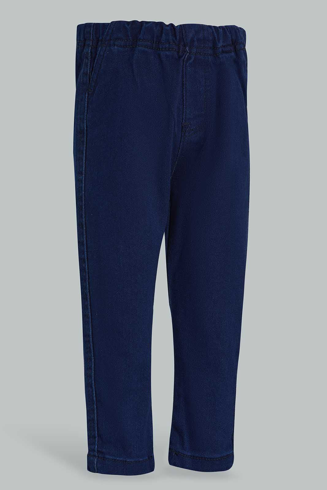Redtag-Dark-Blue-Vol-Jeans-Category:Jeans,-Colour:Dark-Wash,-Deals:New-In,-Filter:Infant-Boys-(3-to-24-Mths),-INB-Jeans,-New-In-INB-APL,-Non-Sale,-Section:Boys-(0-to-14Yrs),-VLM,-W22A-Infant-Boys-3 to 24 Months