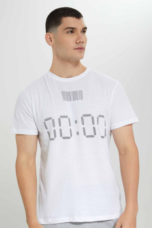 Redtag-WHITE-Graphic-T-Shirt-Category:T-Shirts,-Colour:White,-Deals:New-In,-Filter:Men's-Clothing,-Men-T-Shirts,-NDAY,-New-In-Men-APL,-Non-Sale,-Section:Men,-TBL,-W22B-Men's-