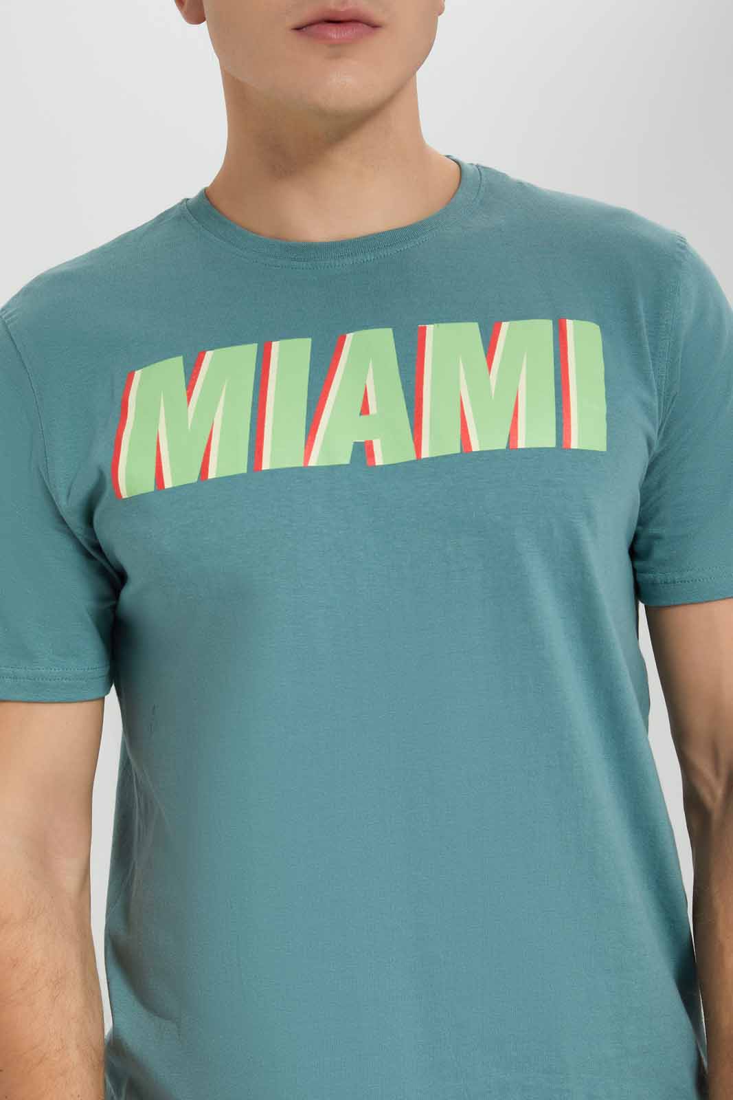 Men Green Miami T-Shirt