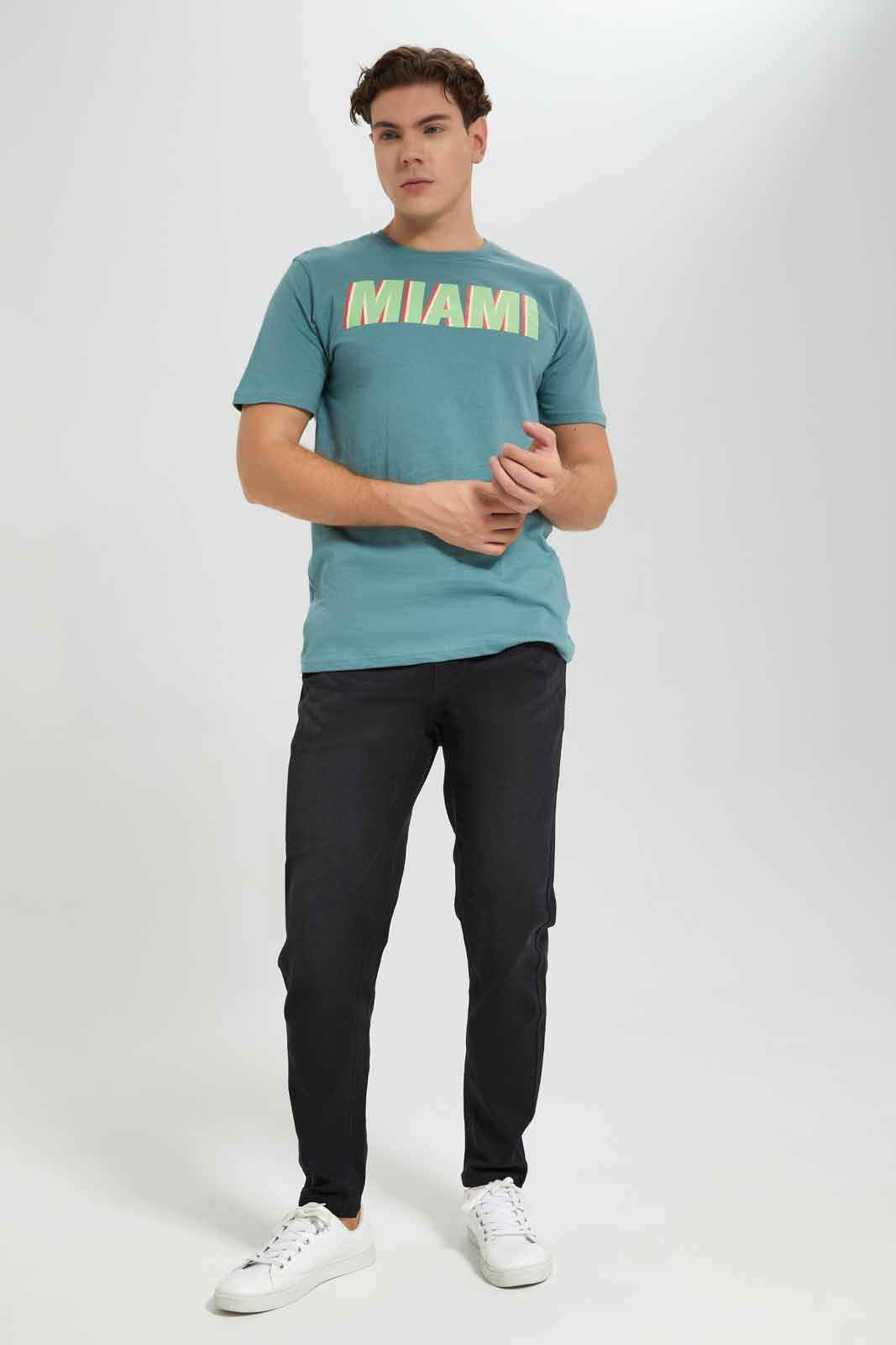 Men Green Miami T-Shirt
