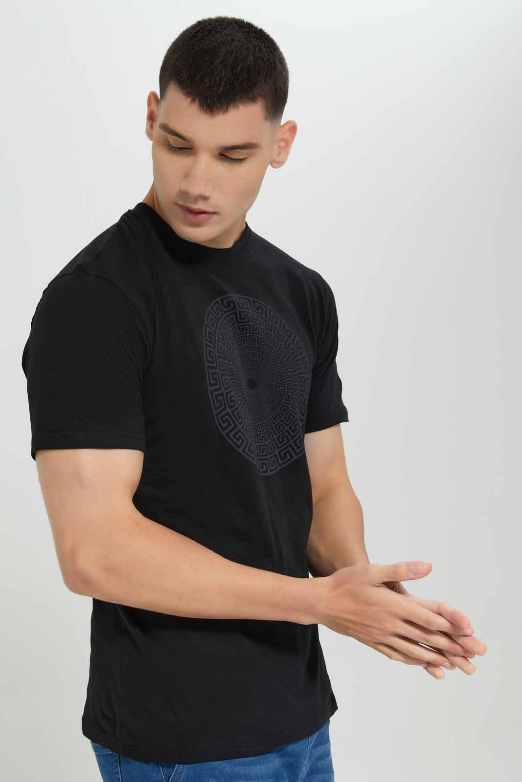 Redtag-BLACK-Graphic-T-Shirt-Category:T-Shirts,-Colour:Black,-Deals:New-In,-Filter:Men's-Clothing,-Men-T-Shirts,-New-In-Men-APL,-Non-Sale,-Section:Men,-TBL,-W22B-Men's-