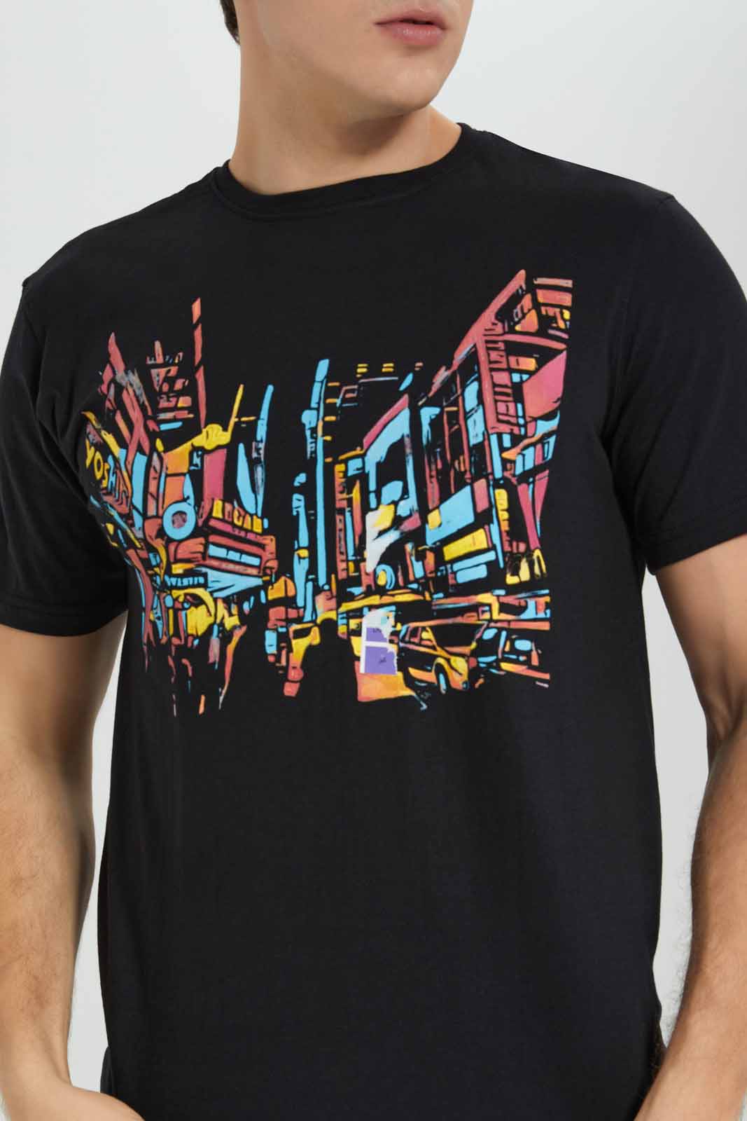 Redtag-BLACK-Graphic-T-Shirt-Category:T-Shirts,-Colour:Black,-Deals:New-In,-Filter:Men's-Clothing,-Men-T-Shirts,-New-In-Men-APL,-Non-Sale,-Section:Men,-TBL,-W22B-Men's-