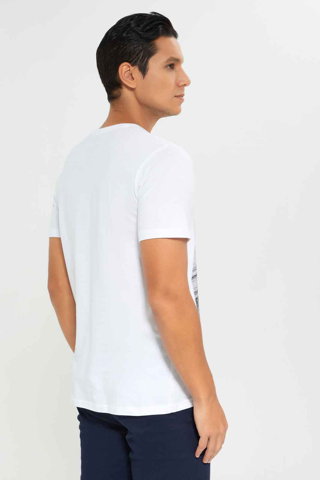 Redtag-WHITE-Graphic-T-Shirt-Category:T-Shirts,-Colour:White,-Deals:New-In,-Dept:Menswear,-Filter:Men's-Clothing,-Men-T-Shirts,-New-In-Men-APL,-Non-Sale,-Section:Men,-TBL,-W22B-Men's-