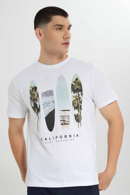 Redtag-WHITE-Graphic-T-Shirt-Category:T-Shirts,-Colour:White,-Deals:New-In,-Filter:Men's-Clothing,-Men-T-Shirts,-NDAY,-New-In-Men-APL,-Non-Sale,-Section:Men,-TBL,-W22B-Men's-