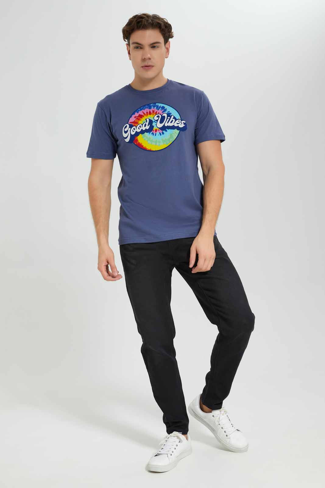 Redtag-BLUE-Graphic-T-Shirt-Category:T-Shirts,-Colour:Blue,-Deals:New-In,-Filter:Men's-Clothing,-Men-T-Shirts,-New-In-Men-APL,-Non-Sale,-Section:Men,-TBL,-W22B-Men's-
