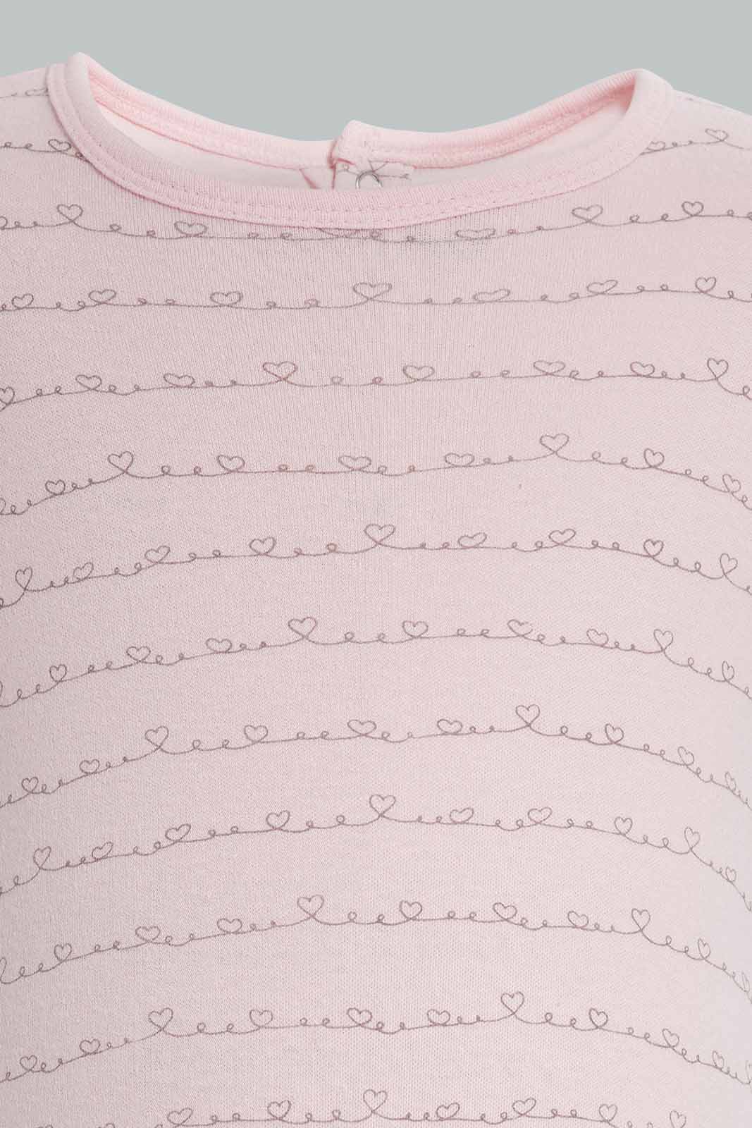 Redtag-Pink-Roarsome-2-Piece-Pack-Romper-Category:Sleepsuits,-Colour:Apricot,-Deals:New-In,-Filter:Baby-(0-to-12-Mths),-NBG-Sleepsuits,-New-In-NBG-APL,-Non-Sale,-Section:Girls-(0-to-14Yrs),-W22A-Baby-0 to 12 Months