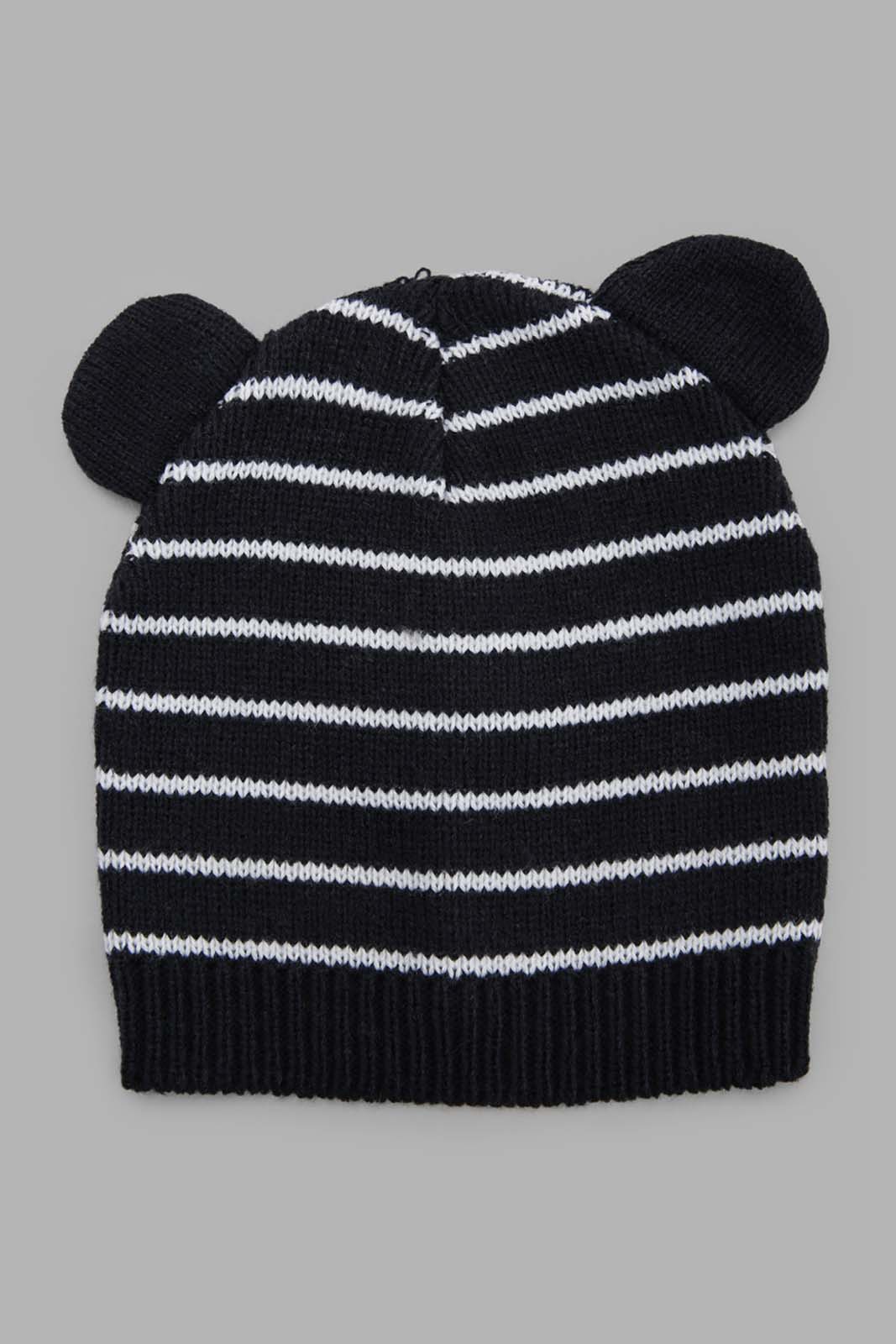 Redtag-Navy-And-Grey-Set-Of-2-Knitted-Cap-BOY-Knitted-Accessories,-Category:Knitted-Accessories,-Colour:Assorted,-Filter:Boys-Accessories,-New-In,-New-In-BOY-ACC,-Non-Sale,-Section:Boys-(0-to-14Yrs),-W22B-Boys-