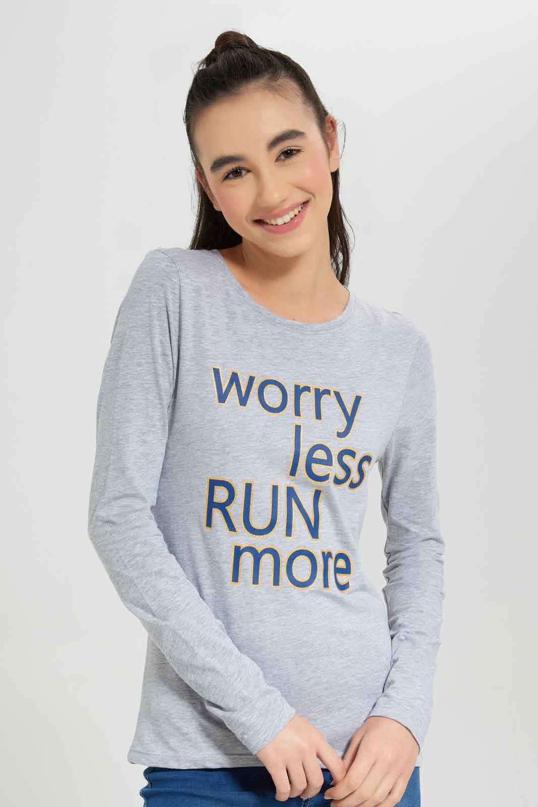 Redtag-L/S-Placement-Print-Top-Category:T-Shirts,-Colour:Grey,-Deals:New-In,-Dept:Girls,-Filter:Senior-Girls-(8-to-14-Yrs),-GSR-T-Shirts,-New-In-GSR-APL,-Non-Sale,-Section:Girls-(0-to-14Yrs),-TBL,-W22B-Senior-Girls-9 to 14 Years