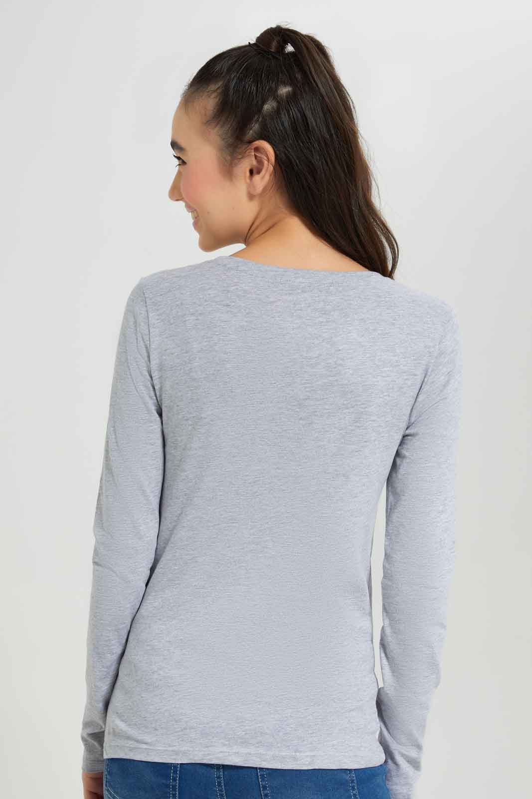 Redtag-L/S-Placement-Print-Top-Category:T-Shirts,-Colour:Grey,-Deals:New-In,-Dept:Girls,-Filter:Senior-Girls-(8-to-14-Yrs),-GSR-T-Shirts,-New-In-GSR-APL,-Non-Sale,-Section:Girls-(0-to-14Yrs),-TBL,-W22B-Senior-Girls-9 to 14 Years