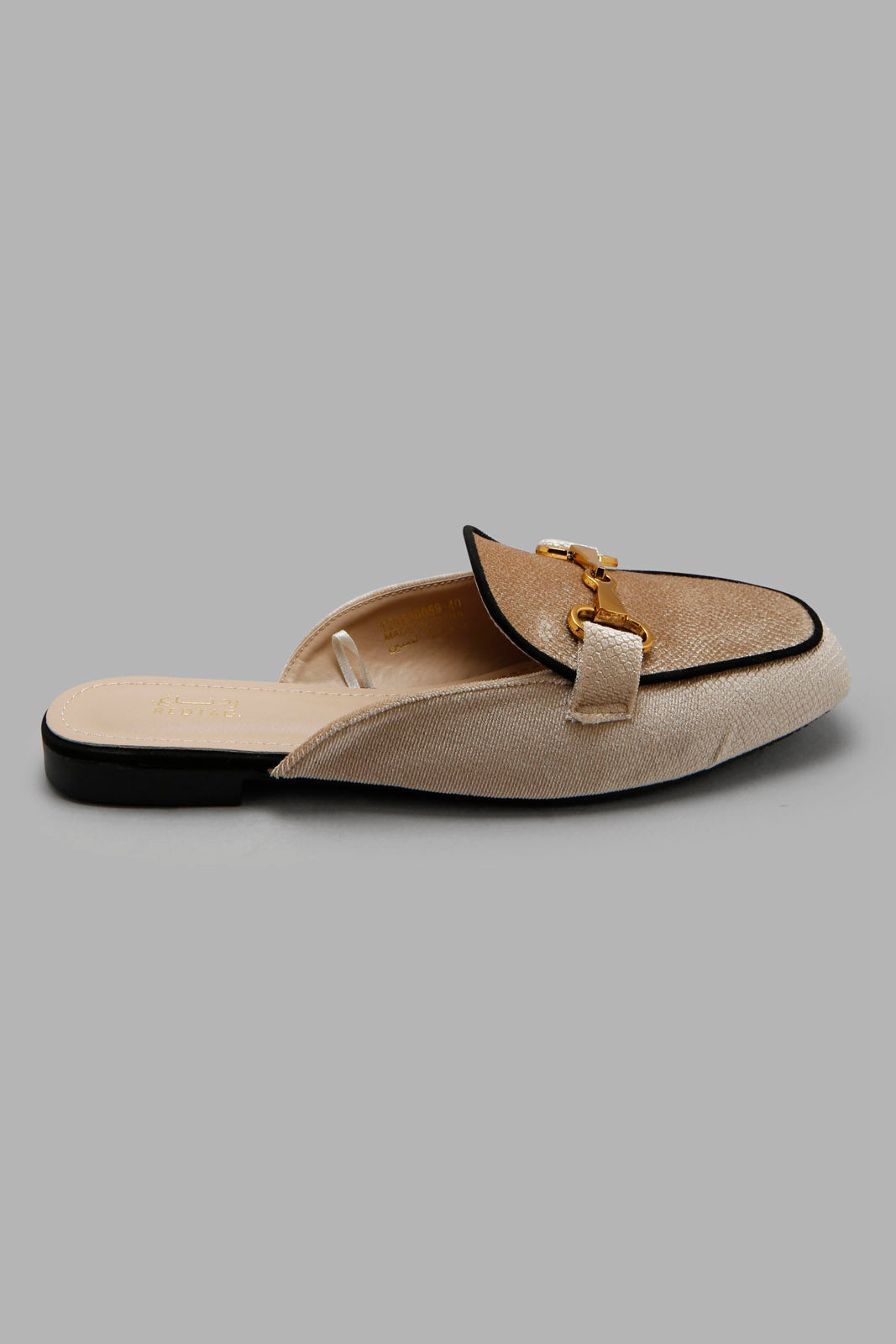 Redtag-Beige-Velvet-Snake-Closed-Toe-Loafer-Category:Shoes,-Colour:Beige,-Deals:New-In,-Filter:Women's-Footwear,-New-In-Women-FOO,-Non-Sale,-Section:Women,-W22B,-Women-Shoes-Women's-