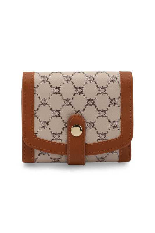 Redtag-Tan-Ladies-Wallet-Category:Purse,-Colour:Tan,-Dept:Ladieswear,-Filter:Women's-Accessories,-New-In,-New-In-Women-ACC,-Non-Sale,-Section:Women,-W22B,-Women-Bags-Women-