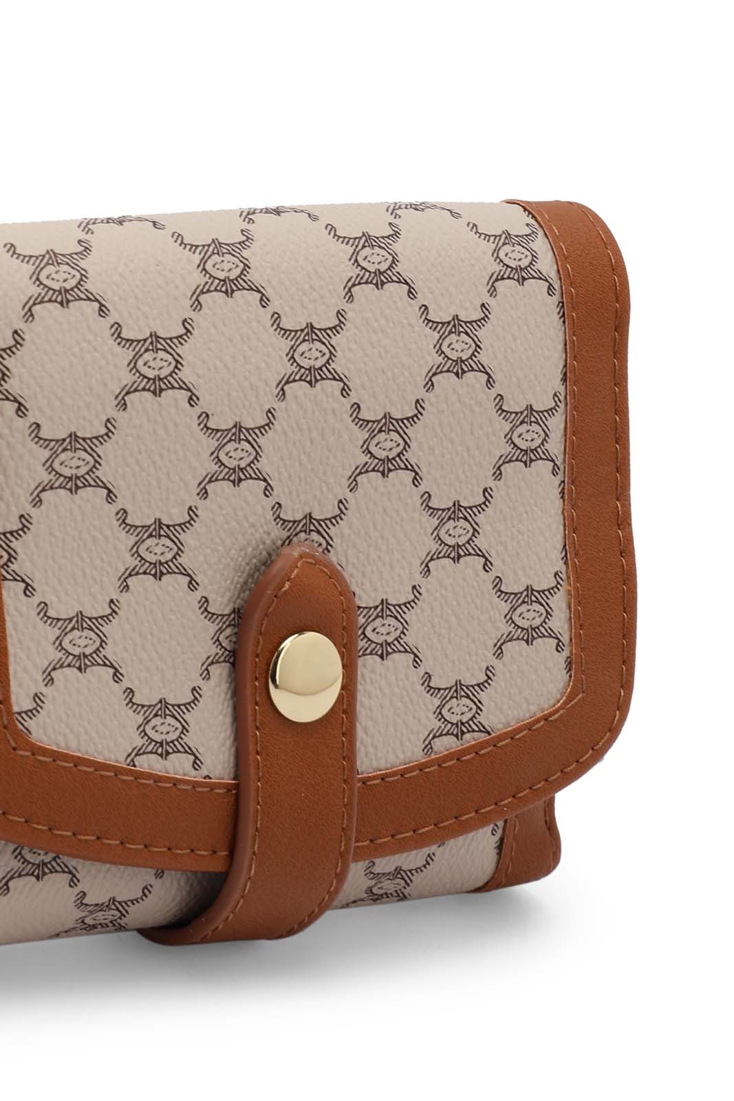 Redtag-Tan-Ladies-Wallet-Category:Purse,-Colour:Tan,-Dept:Ladieswear,-Filter:Women's-Accessories,-New-In,-New-In-Women-ACC,-Non-Sale,-Section:Women,-W22B,-Women-Bags-Women-