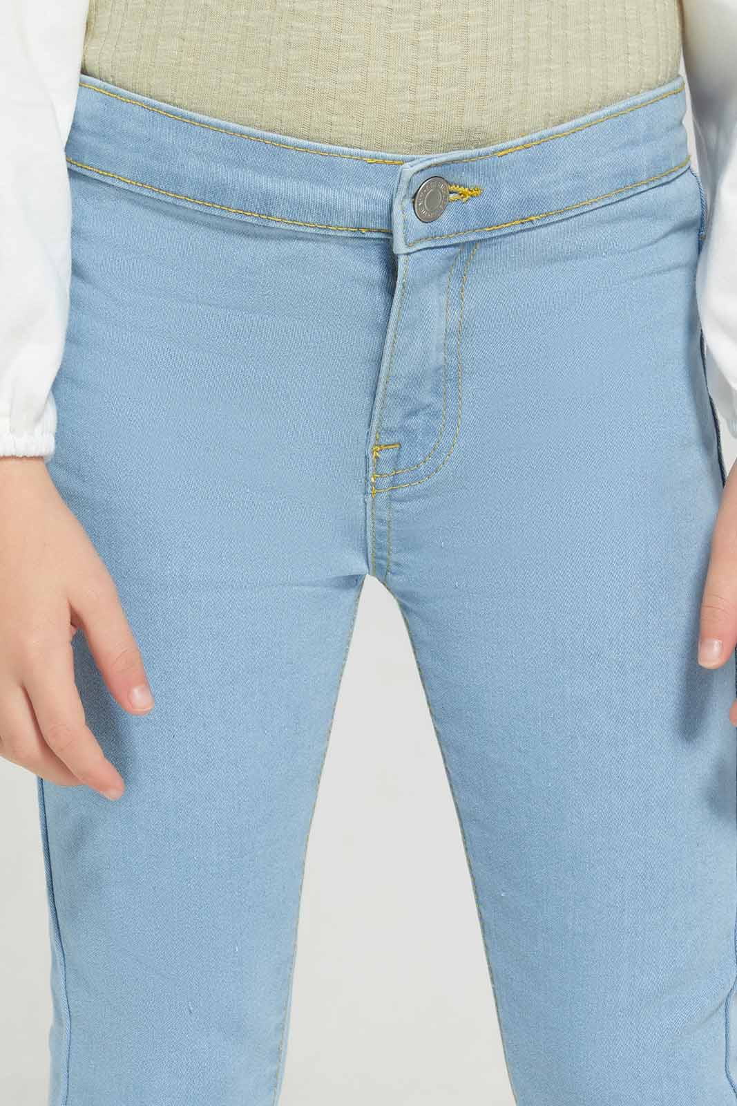 Redtag-Lt-wash-Jegging-Category:Jeans,-Colour:Light-Wash,-Deals:New-In,-Filter:Girls-(2-to-8-Yrs),-GIR-Jeans,-New-In-GIR-APL,-Non-Sale,-Section:Girls-(0-to-14Yrs),-W22A-Girls-2 to 8 Years