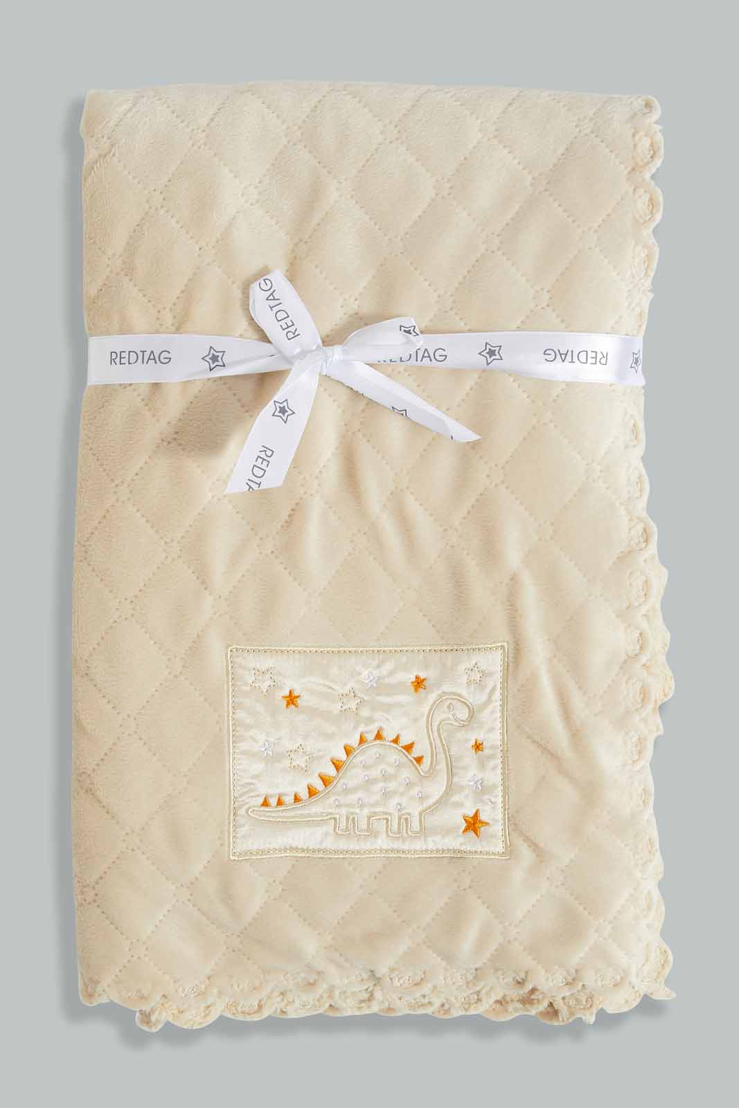Redtag-Blue-Dino-Quilted-Baby-Blanket-Category:Newborn-Accessories,-Colour:Beige,-Deals:New-In,-Filter:Baby-(0-to-12-Mths),-NBB-Newborn-Accessories,-New-In-NBB-APL,-Non-Sale,-Section:Boys-(0-to-14Yrs),-W22A-Baby-0 to 12 Months